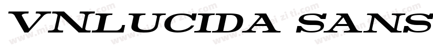 VNlucida sans Bold Italic字体转换